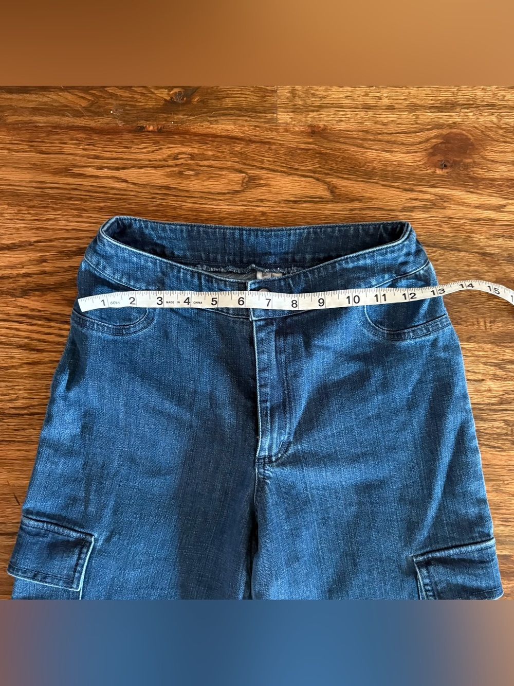 Weissman mixify dance costume Denim Wide Leg Cargo Pants 17214 LC child large - Picture 4 of 5